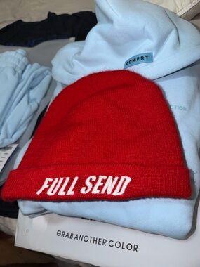 NELK Boys Full Send 2018 Red Beanie Hype Streetwear Rare Sold Out